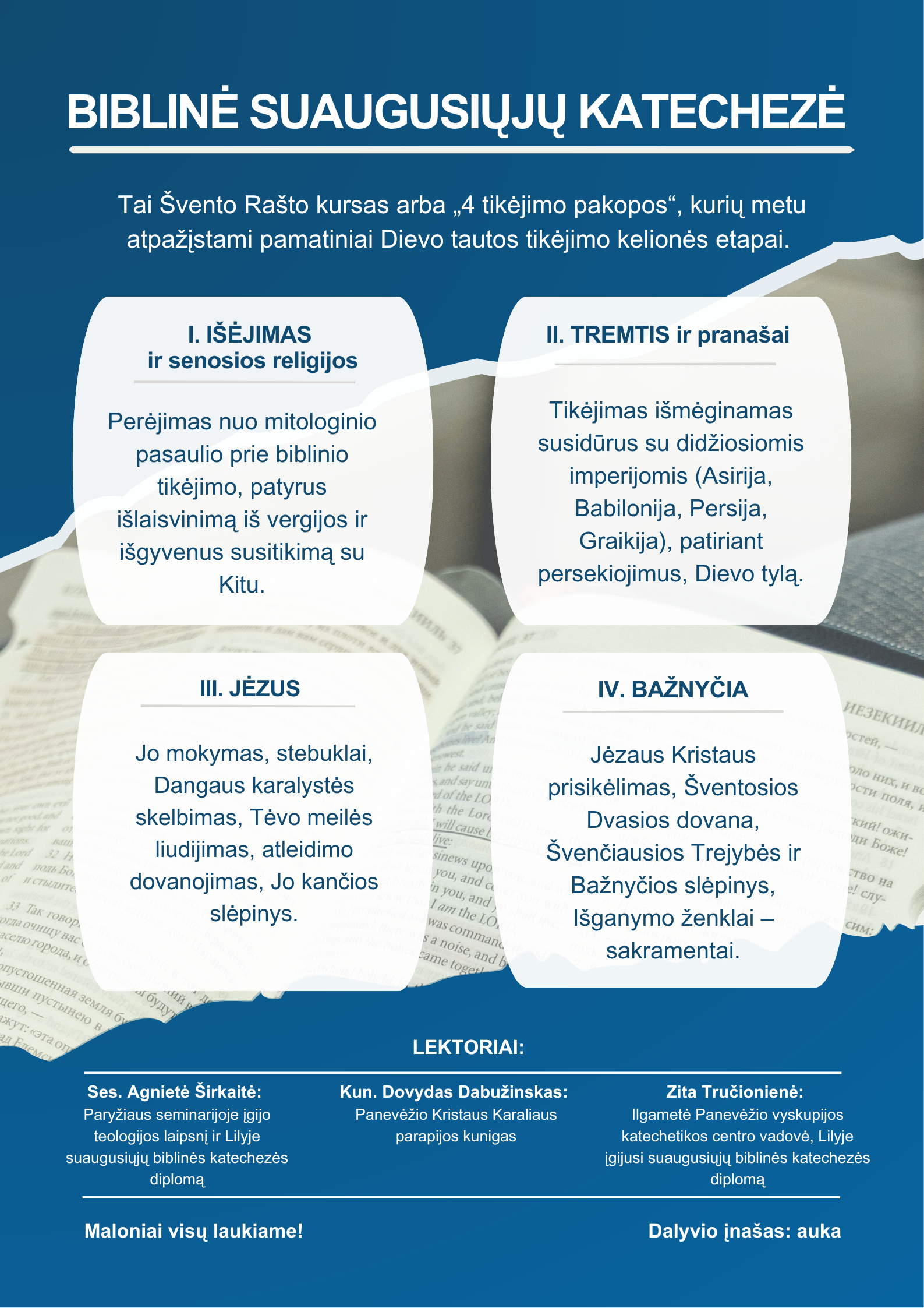 BIBLINE SUAUGUSIUJU KATECHEZE 2