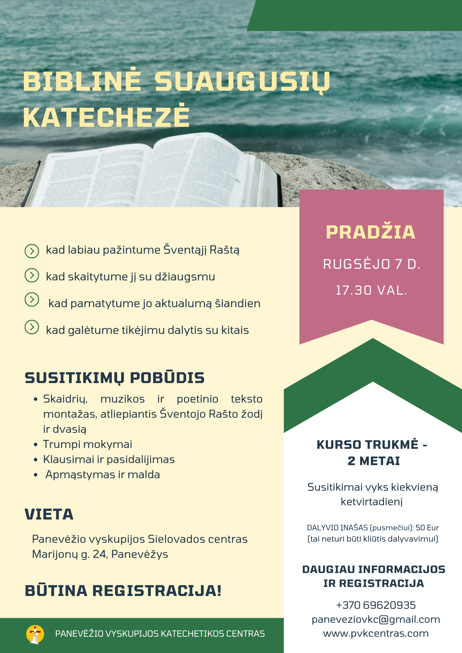 Bibline katecheze. Plakatas