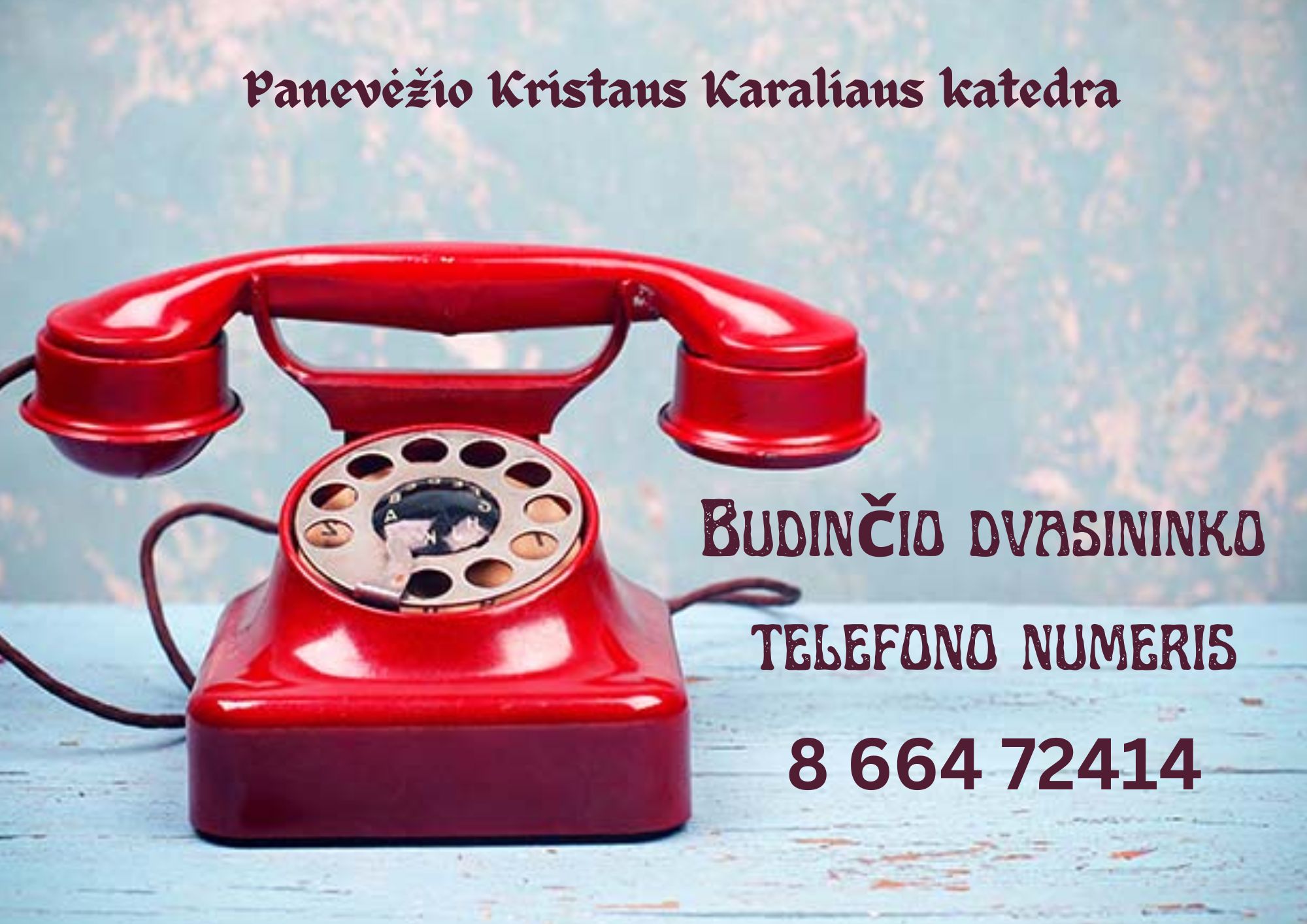 Budincio dvasininko telefonas 86 64 724 14