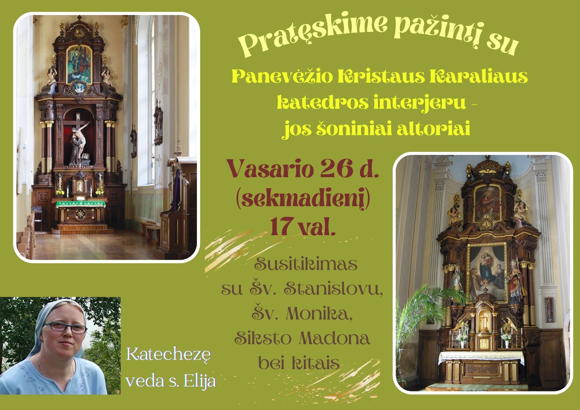 Prateskime pazinti su Panevezio Kristaus Karaliaus katedros interjeru