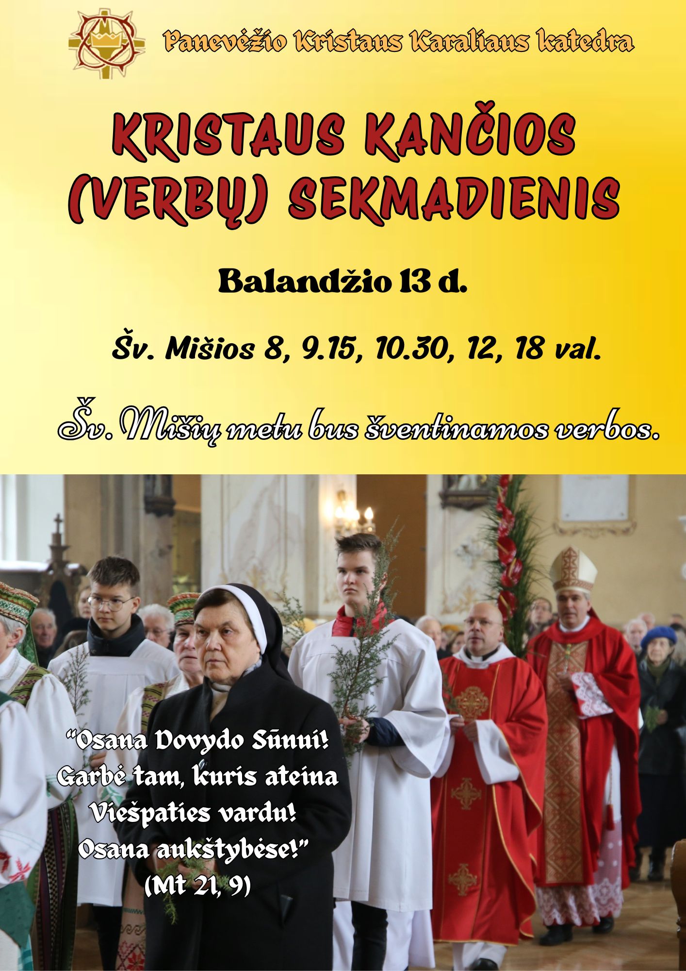 Verbu sekmadienissss